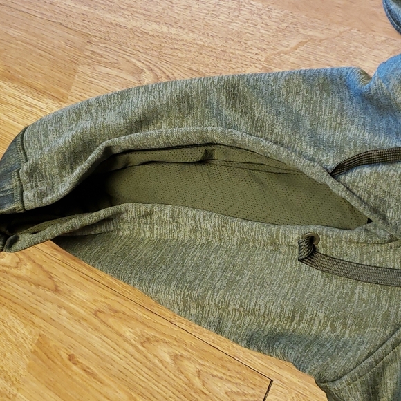 Adidas green heathered fleece line hoodie size medium - Picture 4 of 4